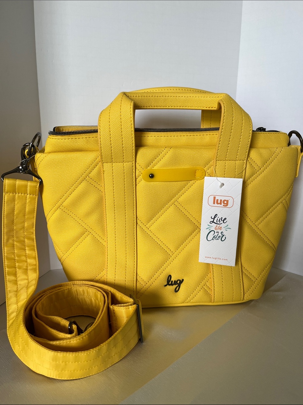 LUG - Dory Matte Luxe VL Crossbody Bag in Banana Icepop - Picture 4 of 8